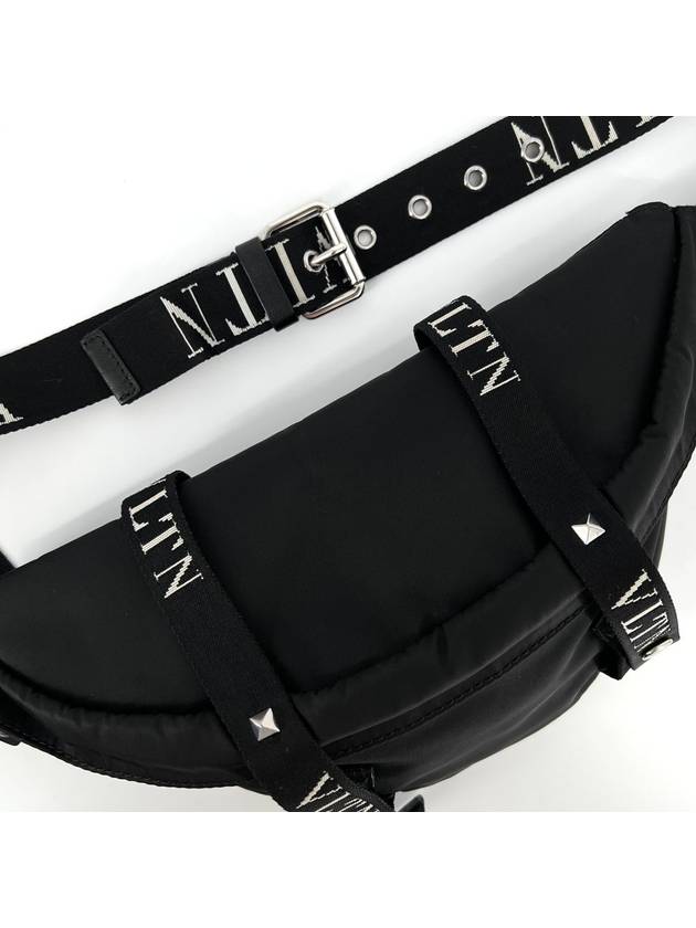 Logo nylon hip bag belt black RY2B0747 - VALENTINO - BALAAN 5