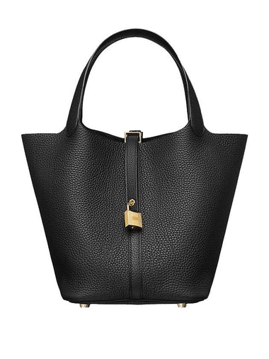 Picotin Lock 22 Tote Bag Gold Noir - HERMES - BALAAN 1