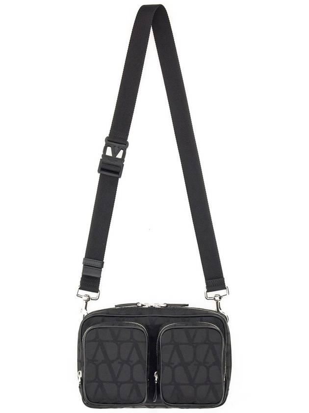 Toile Iconographe Cross Bag Black - VALENTINO - BALAAN 2