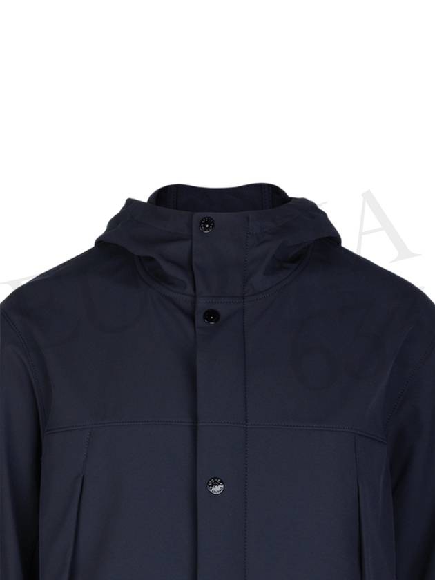 Light Soft Shell R E Dye Technology In Recycled Polyester Hooded Jacket Black - STONE ISLAND - BALAAN 6