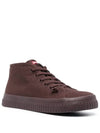 Peu Roda High Top Sneakers Burgundy - CAMPER - BALAAN 3