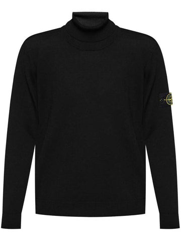 Stone Island Turtleneck Sweater In Light Pure Rws Wool - STONE ISLAND - BALAAN 1