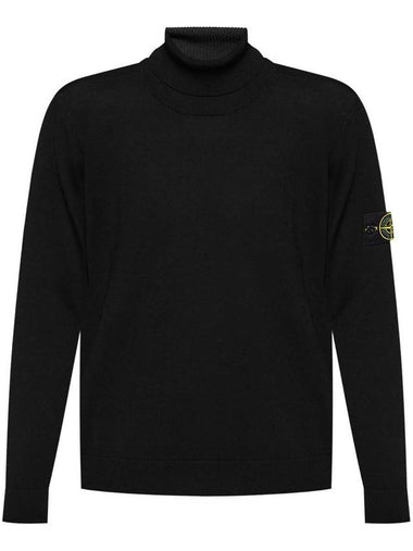 Stone Island Turtleneck Sweater In Light Pure Rws Wool - STONE ISLAND - BALAAN 1