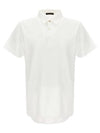 Men's Cotton Short Sleeve Polo Shirt White - LORO PIANA - BALAAN 1
