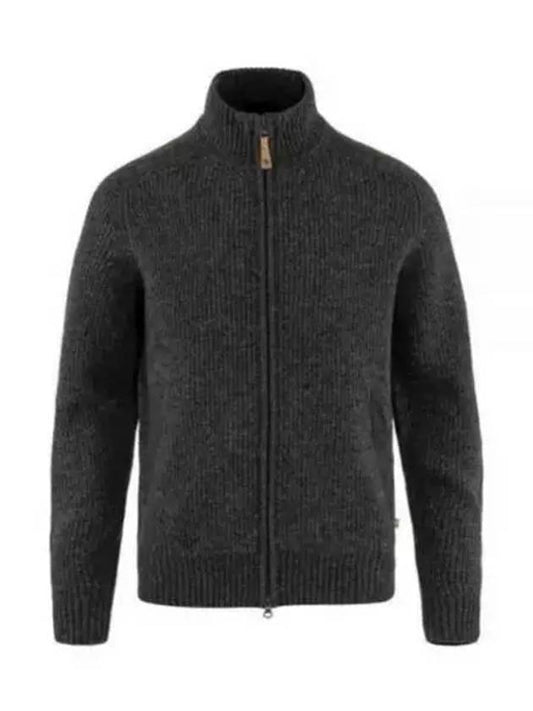 Men s OVIK Zip Cardigan Knit Dark Gray 87071030 FEN M NAVY - FJALL RAVEN - BALAAN 2