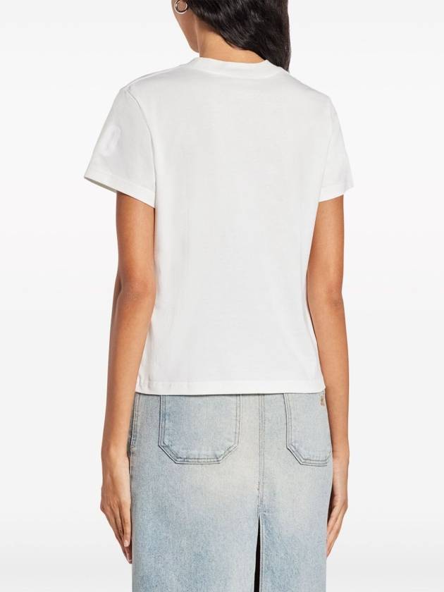 Cotton Short Sleeve T-Shirt White - COURREGES - BALAAN 6