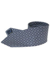 Silk Tie Navy - SALVATORE FERRAGAMO - BALAAN 4