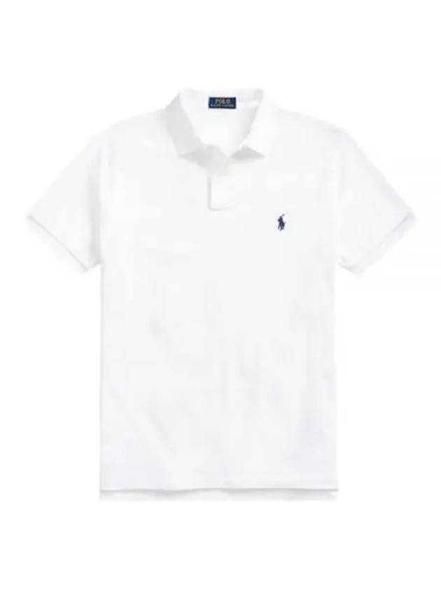 Men's Embroidered Logo PK Shirt White - POLO RALPH LAUREN - BALAAN 2