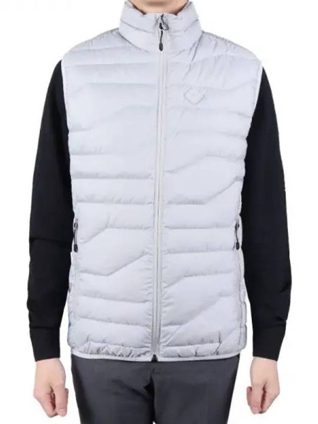 Men's Cliff Padded Vest Light Gray AMOW08442 U232 HIGH RISE - J.LINDEBERG - BALAAN 2