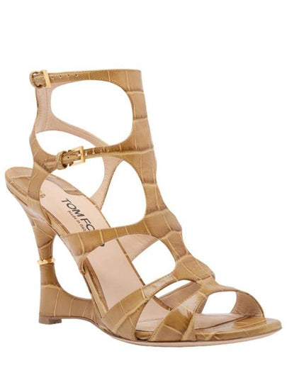 Tom Ford Paradis Cage Sandal In Polished Crocodile Leather - TOM FORD - BALAAN 2