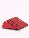 Rockstud Card Wallet Red PW2P0486BOL 0RO - VALENTINO - BALAAN 4