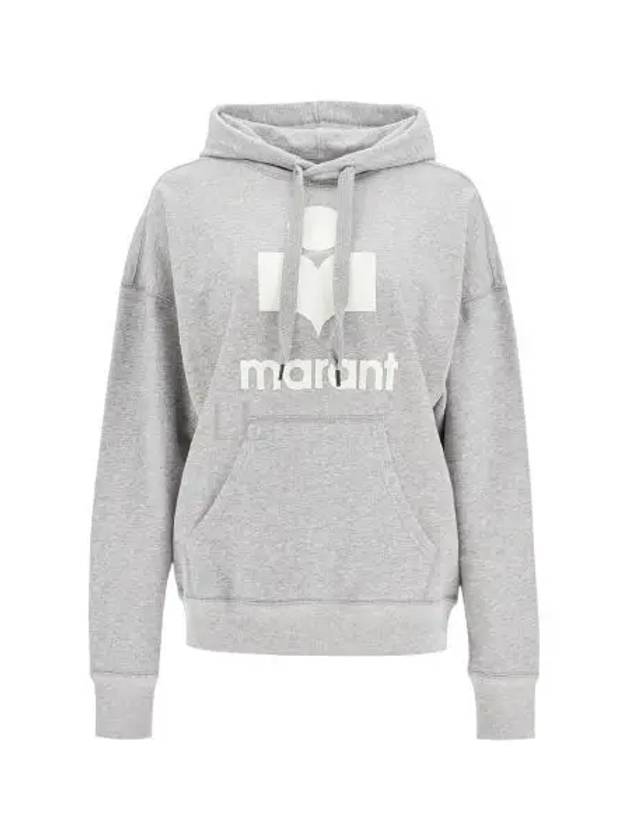 Mansel Logo Hoodie Faded Grey - ISABEL MARANT - BALAAN 2