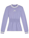 Bree Ribbed Waist Knit Top Sweet Lavender - J.LINDEBERG - BALAAN 2