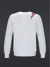 Logo Knitted Sweater White Stretch Windproof Wool Knit GN30189 - MAHES - BALAAN 2