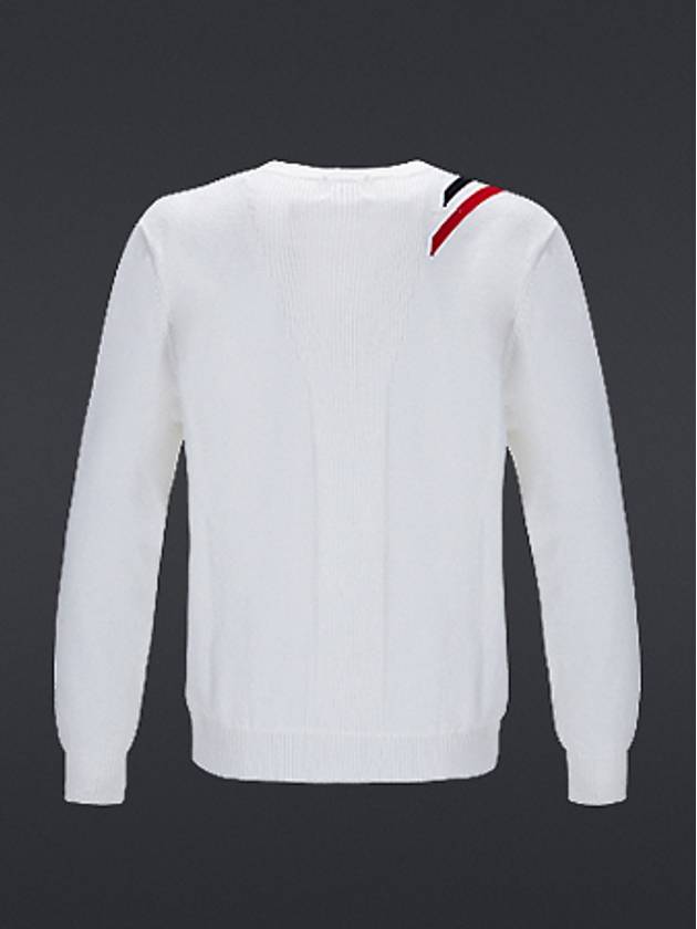 Logo Knitted Sweater White Stretch Windproof Wool Knit GN30189 - MAHES - BALAAN 2