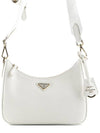 Re-Edition 2005 Saffiano Leather Shoulder Bag White - PRADA - BALAAN 2