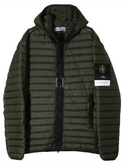 Loom Woven Chambers Down Padding Khaki - STONE ISLAND - BALAAN 2