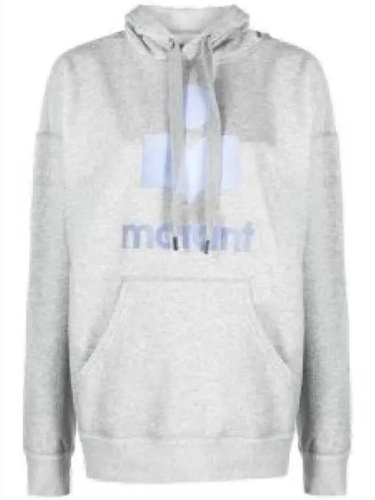 Mansel Big Logo Print Hoodie Grey - ISABEL MARANT - BALAAN 2