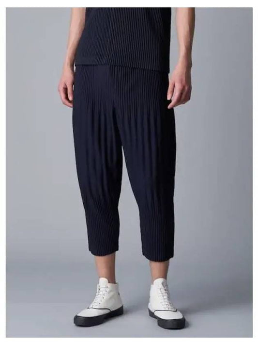Basic Crop Pleated Pants Trousers Navy Domestic Product GM0023070428819 - ISSEY MIYAKE - BALAAN 1