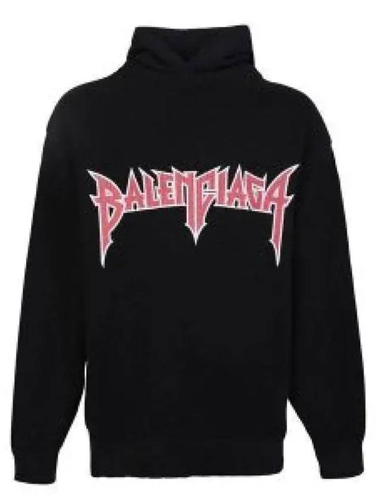 Logo Hoodie Black - BALENCIAGA - BALAAN 2