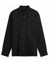 Mateo Logo Long Sleeve Shirt Black - A.P.C. - BALAAN 2