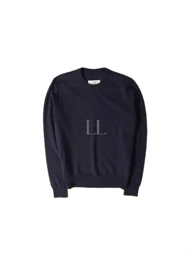 Crew Neck Cashmere Knit Top Navy - MAISON MARGIELA - BALAAN 2