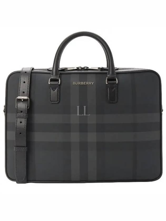 Slim Ainsworth Check Case Dark Grey - BURBERRY - BALAAN 2