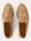 Women s Loafers Summer Charms Work Suede Sand Brown - LORO PIANA - BALAAN 3