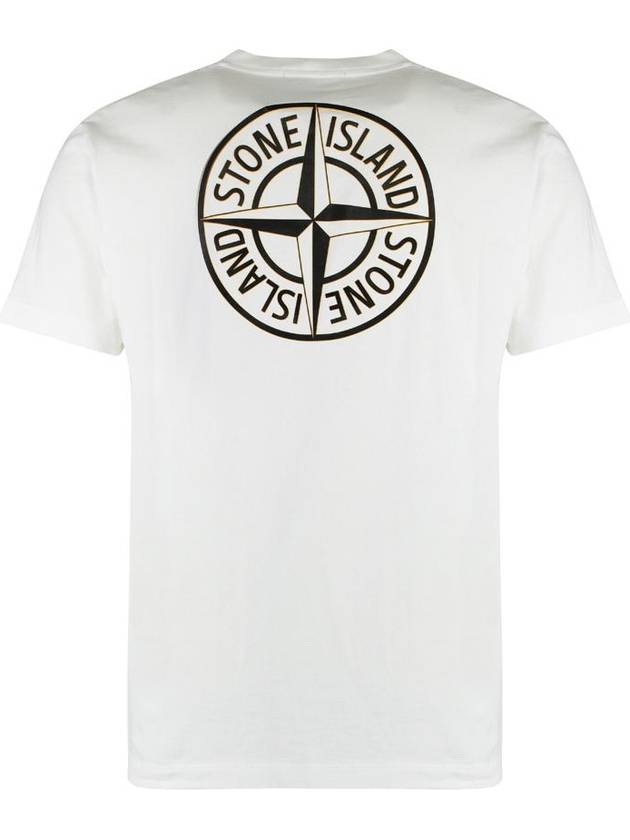 Stamp One Print Short Sleeve T-Shirt White - STONE ISLAND - BALAAN 3