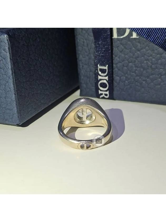 Stone Island Signet Ring Black Silver - DIOR - BALAAN 4