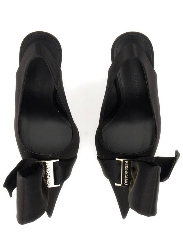 SANDAL WITH ASYMMETRICAL BOW - SALVATORE FERRAGAMO - BALAAN 3