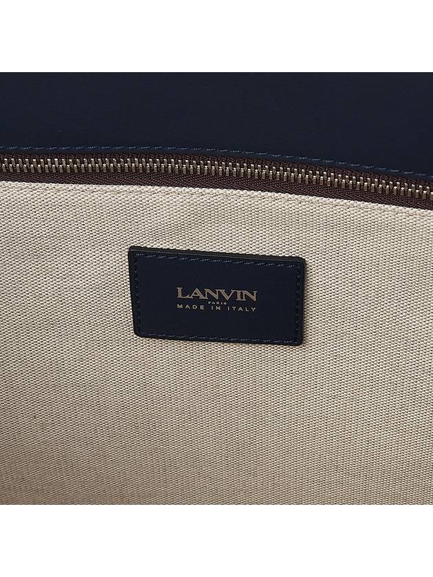 Logo Print Tote Bag Navy Red - LANVIN - BALAAN 11