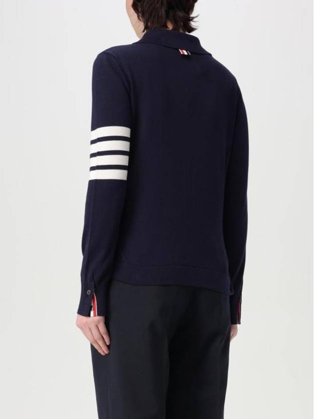 Cotton 4-Bar Shirt Navy - THOM BROWNE - BALAAN 4