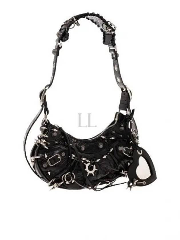 Le Cargol XS Metal Detail Shoulder Bag Black - BALENCIAGA - BALAAN 2