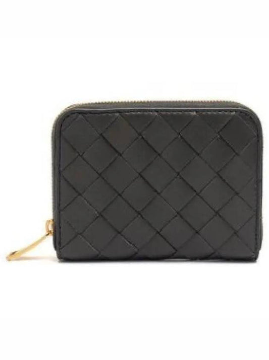 Intrecciato Calfskin Coin Purse Dark Green - BOTTEGA VENETA - BALAAN 2