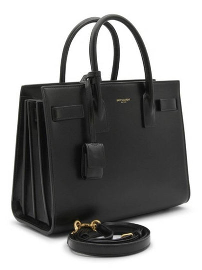 Sac De Jour Small Smooth Leather Baby Tote Bag Black - SAINT LAURENT - BALAAN 2