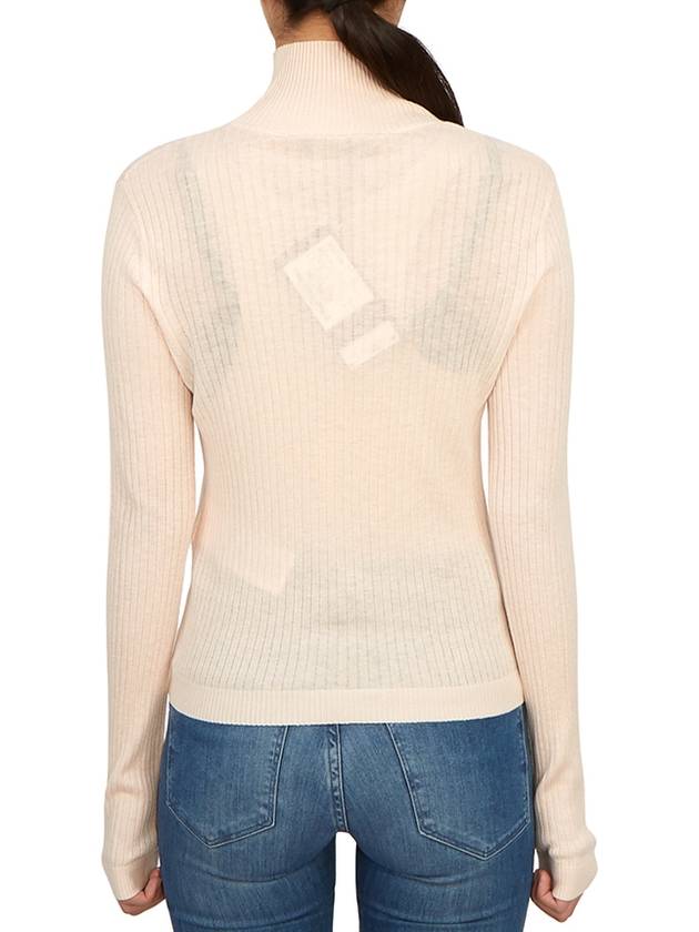 Sax High Neck Knit Turtleneck Ivory - MAX MARA - BALAAN 5