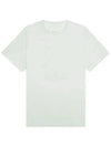 Numeric Embroidered Logo Mako Cotton Short Sleeve T-Shirt White - MAISON MARGIELA - BALAAN 3