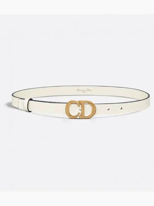 Saddle 20mm Ultrasmooth Calfskin Leather Belt Latte - DIOR - BALAAN 2