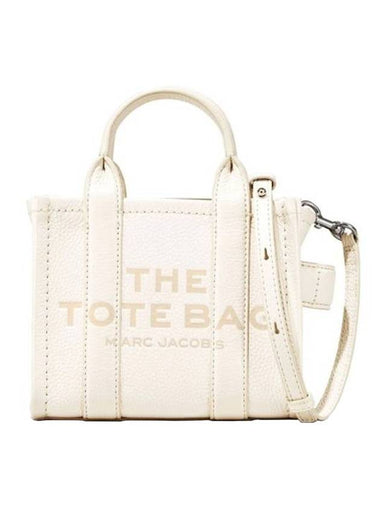 Mini Micro Leather Tote Bag White - MARC JACOBS - BALAAN 1