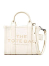 Mini Micro Leather Tote Bag White - MARC JACOBS - BALAAN 1