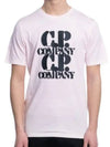 30/1 Jersey Graphic Short Sleeve T-Shirt Pink - CP COMPANY - BALAAN 2