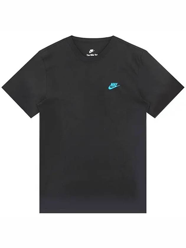 Sportswear Club Short Sleeve T-Shirt Black - NIKE - BALAAN 3