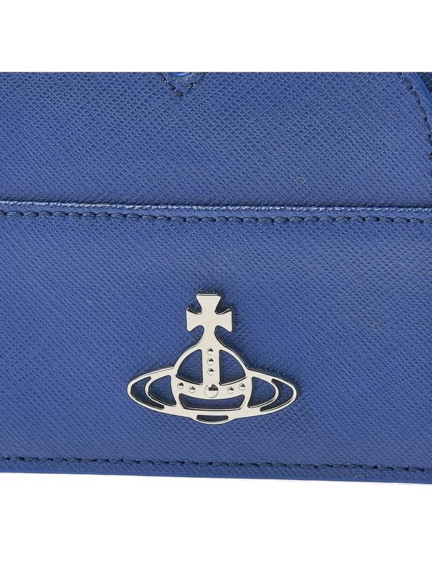 Debbie Logo Heart Card Wallet Blue - VIVIENNE WESTWOOD - BALAAN 7