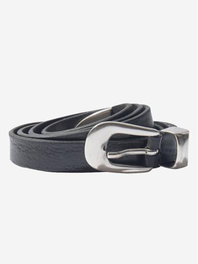 Men's 2cm Leather Belt Black - OUR LEGACY - BALAAN 2