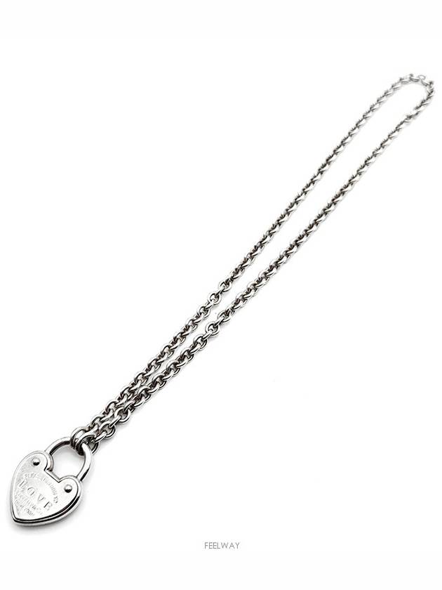 Tiffany Return to Heart Lock Silver Necklace L277403 - TIFFANY & CO. - BALAAN 4