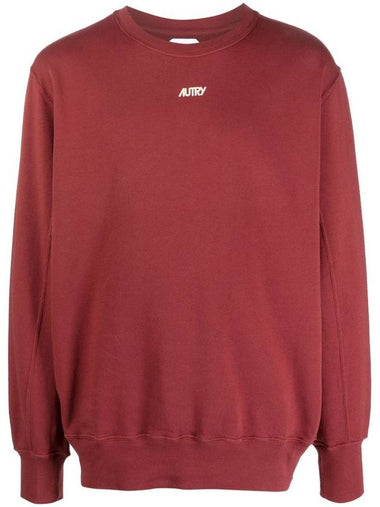 Autry Crewneck Cotton Sweatshirt With Front Printed Logo - AUTRY - BALAAN 1