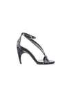 Twisted Armadillo Crystal Sandals Heel Black - ALEXANDER MCQUEEN - BALAAN 2