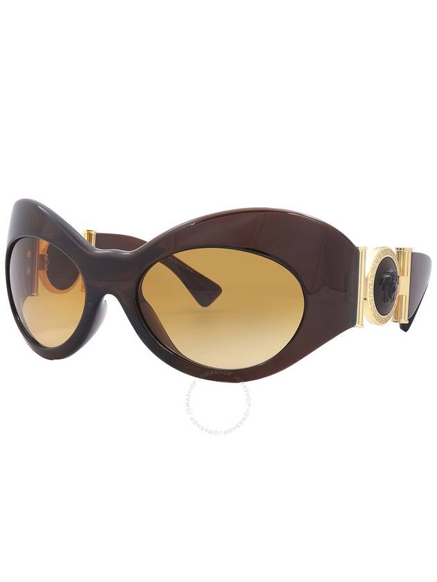 Versace Yellow Gradient Brown Irregular Ladies Sunglasses VE4462 54462L 58 - VERSACE - BALAAN 3