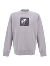 Institutional One Print Jersey Cotton Knit Top Light Grey - STONE ISLAND - BALAAN 2